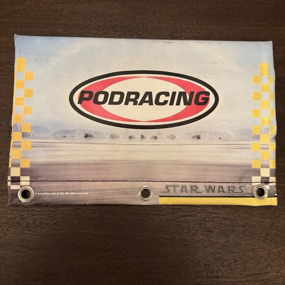 VTG Star Wars Episode 1 Anakin Pencil Pouch School Supply 3 Ring Binder Bag - Picture 4 of 12